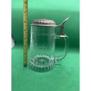 ANHEUSER BUSCH Beer Stein w Pewter Lid W Germany